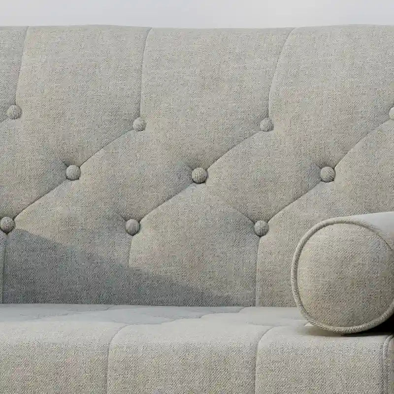 Poltrona Club singola beige di metà secolo