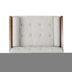 Poltrona Club singola beige di metà secolo