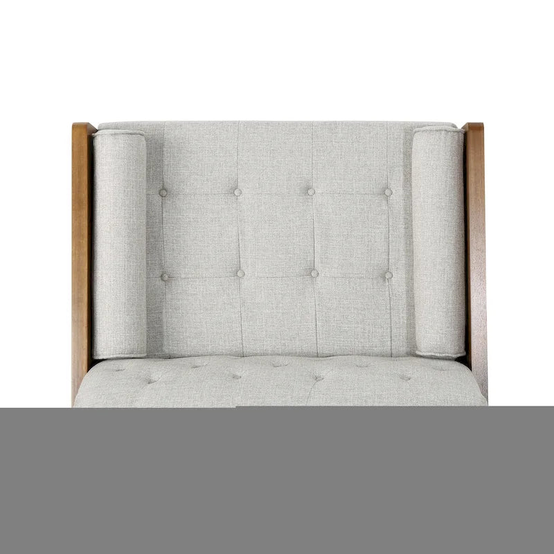 Poltrona Club singola beige di metà secolo