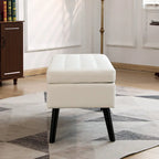Panca Contenitore – Lino / Pelle, Vari Colori, 1 Posto