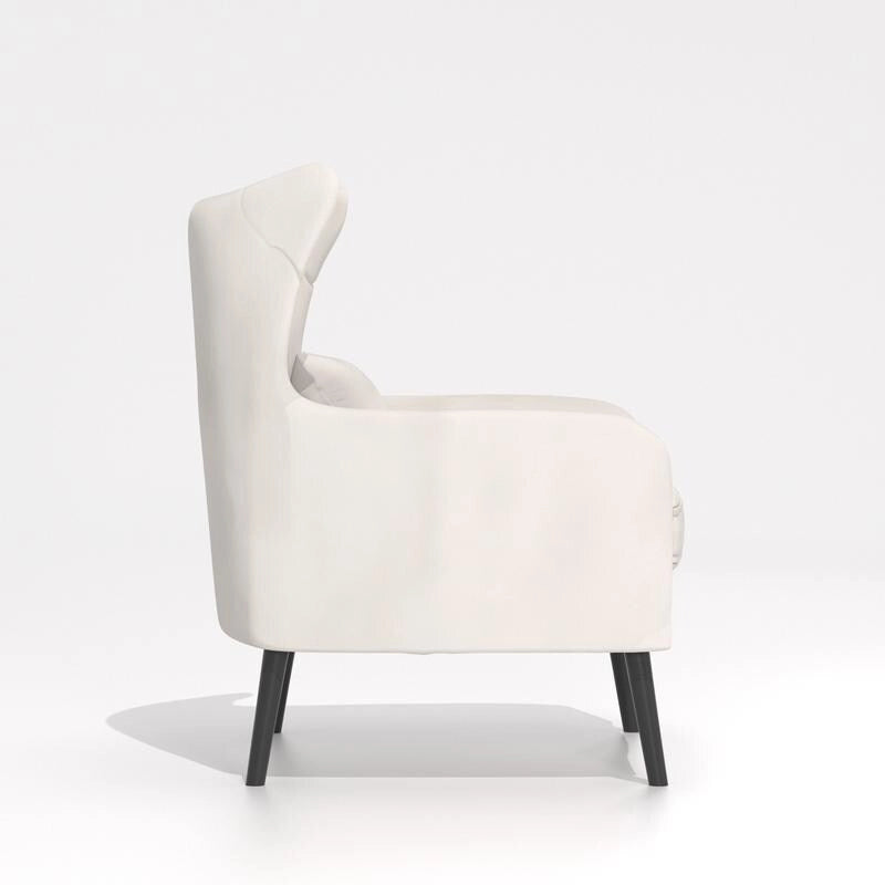 Poltrona a pozzetto in velluto trapuntato, Blu marino / Grigio / Bianco / Nero / Rosa, Posto singolo