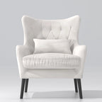 Poltrona a pozzetto in velluto trapuntato, Blu marino / Grigio / Bianco / Nero / Rosa, Posto singolo