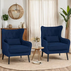 Poltrona a pozzetto in velluto trapuntato, Blu marino / Grigio / Bianco / Nero / Rosa, Posto singolo