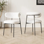 Dining Chairs Set Of 2 With Metal Legs