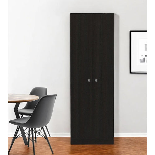 Mobile alto portaoggetti moderno nero, 1 anta