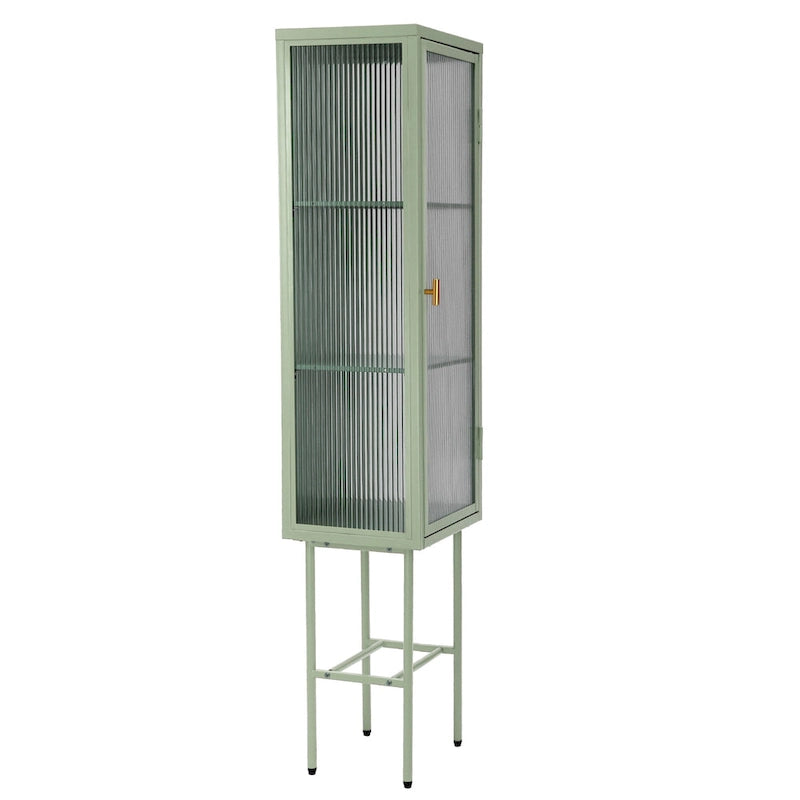 Divano componibile a L in velluto a coste con chaise longue reversibile — Grigio / Beige / Marrone rossiccio / Verde