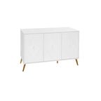 Divano componibile a L in velluto a coste con chaise longue reversibile — Grigio / Beige / Marrone rossiccio / Verde