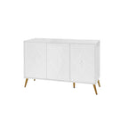 Divano componibile a L in velluto a coste con chaise longue reversibile — Grigio / Beige / Marrone rossiccio / Verde