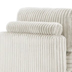 Set Divano Chaise Longue in Cotone Felpato, 2 pezzi, Colori Multipli, 2 o 4 Cuscini