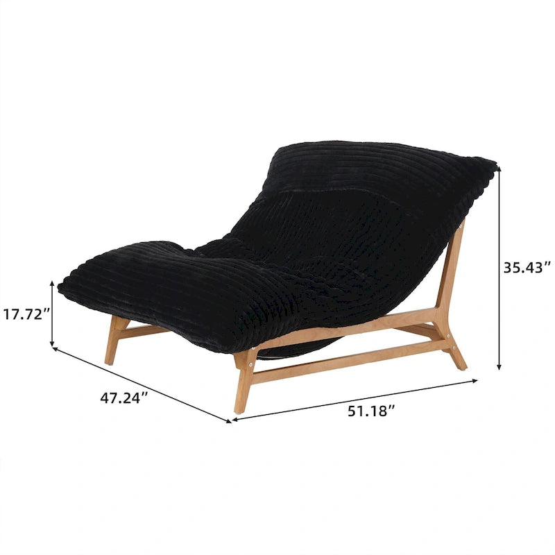 Poltrona a sacco – Bianco/Marrone chiaro/Nero, Convertibile 3 in 1, 1 Persona