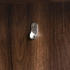 Armadio Aperto con 2 Aste Appendiabiti e 3 Cassetti, Bianco / Grigio / Marrone
