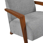 Poltrona d'accento in ciniglia beige, stile classico, 1 posto