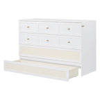 Letto a scomparsa matrimoniale bianco con cassetti contenitore, pannello in rattan, 1-2 persone