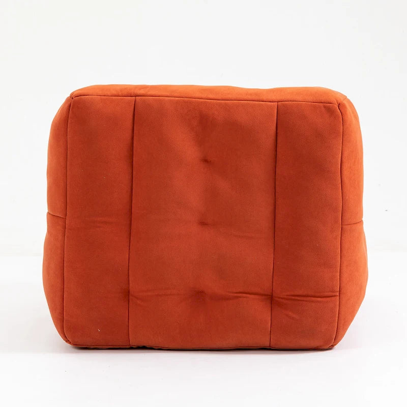 Poltrona in velluto con pouf, vari colori, 1 persona