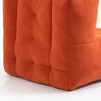 Poltrona in velluto con pouf, vari colori, 1 persona