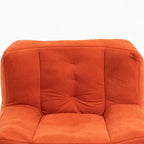 Poltrona in velluto con pouf, vari colori, 1 persona