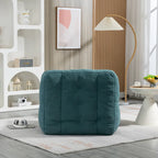 Poltrona in velluto con pouf, vari colori, 1 persona