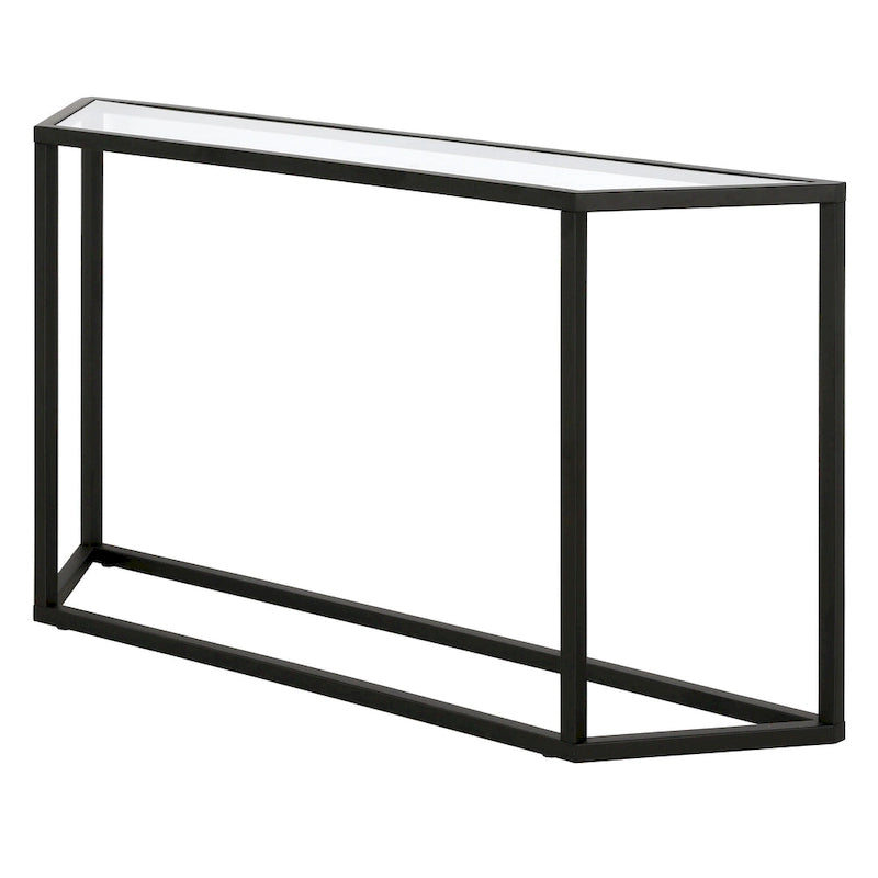 Tavolo Consolle con piano in vetro - Bronzo Annerito / Oro / Argento
