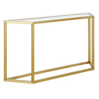 Tavolo Consolle con piano in vetro - Bronzo Annerito / Oro / Argento