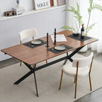 Set di 2 sedie da pranzo — Nero / Beige+Nero / Beige+Oro / Nero+Oro, Mid-Century, Tessuto Teddy