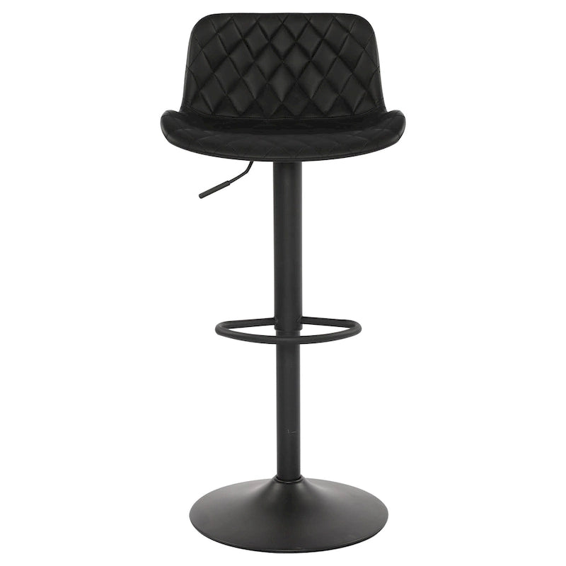 Sgabelli da bar girevoli in pelle sintetica bianchi e neri, set da 2 / set da 4