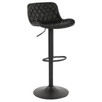 Sgabelli da bar girevoli in pelle sintetica bianchi e neri, set da 2 / set da 4