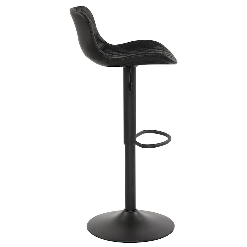 Sgabelli da bar girevoli in pelle sintetica bianchi e neri, set da 2 / set da 4