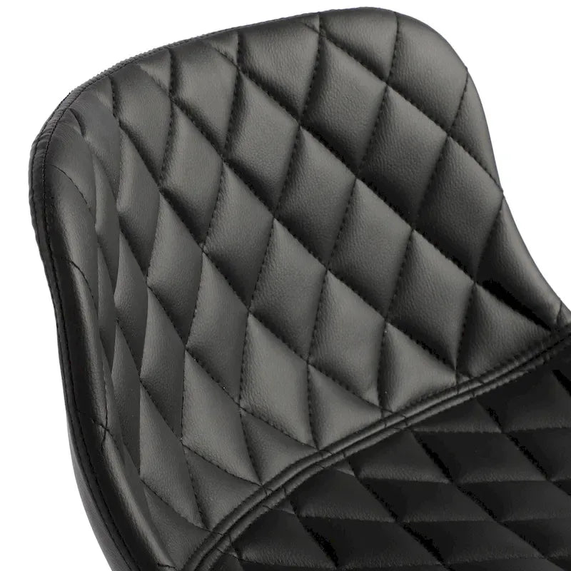 Sgabelli da bar girevoli in pelle sintetica bianchi e neri, set da 2 / set da 4