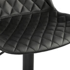 Sgabelli da bar girevoli in pelle sintetica bianchi e neri, set da 2 / set da 4