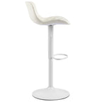 Sgabelli da bar girevoli in pelle sintetica bianchi e neri, set da 2 / set da 4