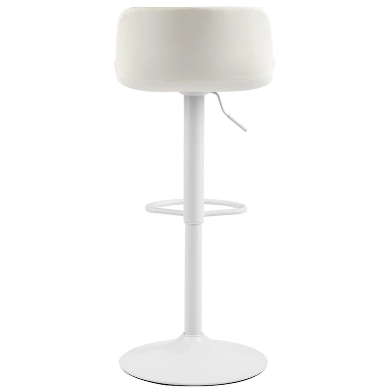 Sgabelli da bar girevoli in pelle sintetica bianchi e neri, set da 2 / set da 4