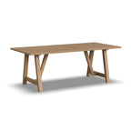 Tavolo da pranzo Brown Trestle, 8 posti, finitura rovere