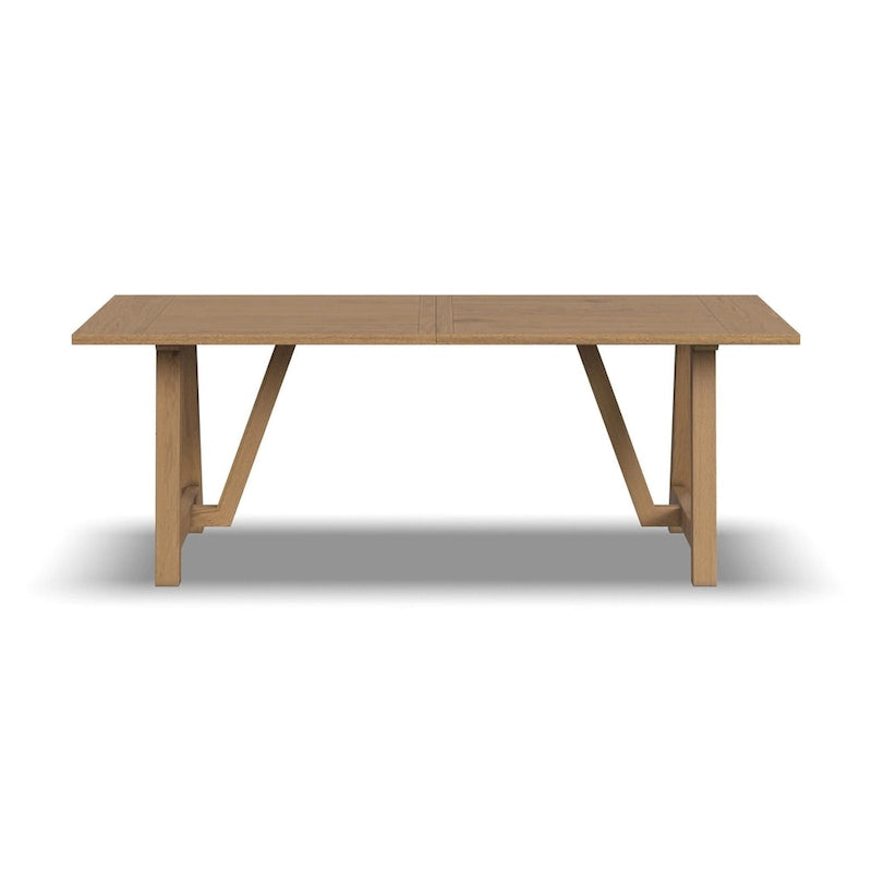 Tavolo da pranzo Brown Trestle, 8 posti, finitura rovere