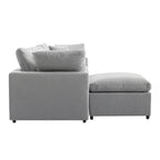 Divano sezionale a L imbottito in piuma con chaise longue reversibile, 4-5 posti a sedere