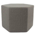Pouf esagonale grigio, seduta singola