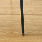 Sedia da pranzo in similpelle stile Mid-Century, Marrone/Nero, Set da 2