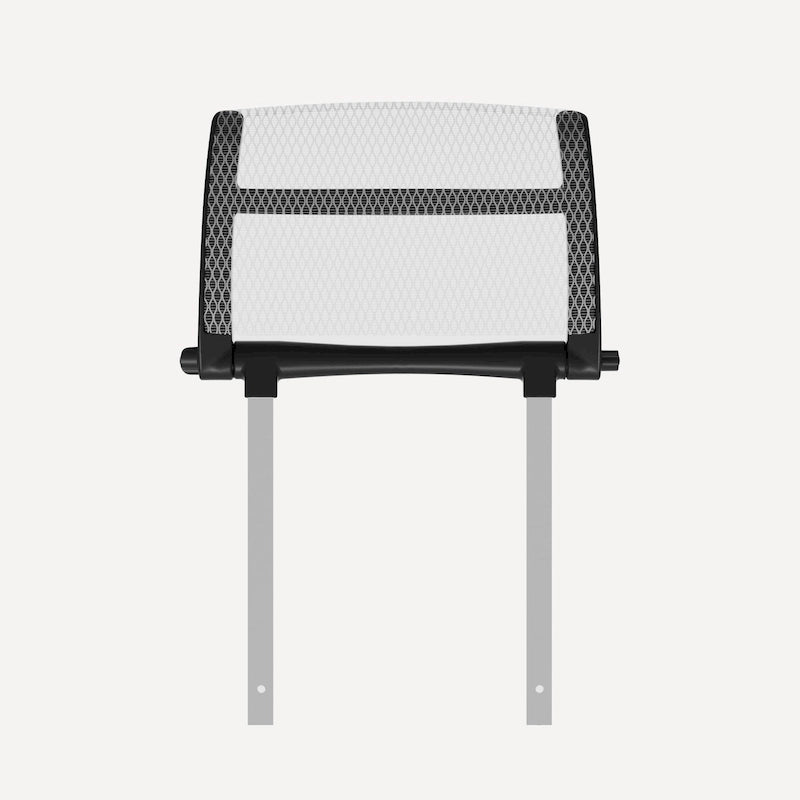 Sedia da ufficio ergonomica con schienale alto in rete – blu / bianca / grigia / marrone, 1 posto