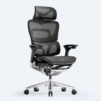 Sedia da ufficio ergonomica con schienale alto in rete – blu / bianca / grigia / marrone, 1 posto