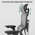Sedia da ufficio ergonomica con schienale alto in rete – blu / bianca / grigia / marrone, 1 posto