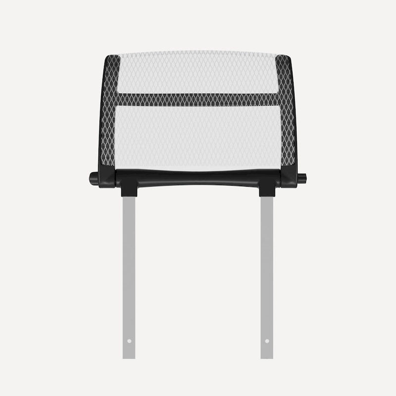 Sedia da ufficio ergonomica con schienale alto in rete – blu / bianca / grigia / marrone, 1 posto