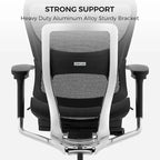Sedia da ufficio ergonomica con schienale alto in rete – blu / bianca / grigia / marrone, 1 posto