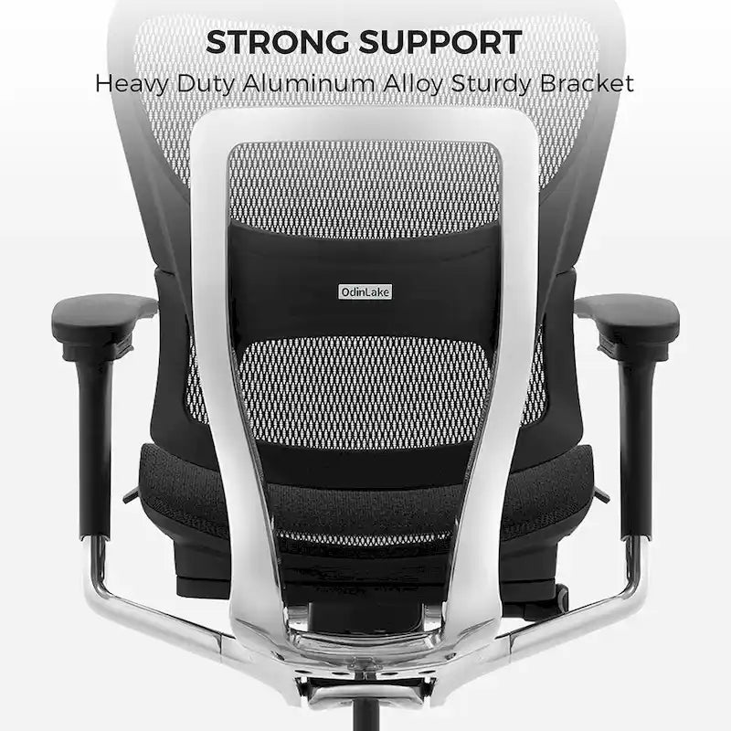 Sedia da ufficio ergonomica con schienale alto in rete – blu / bianca / grigia / marrone, 1 posto