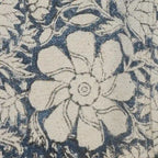 Sedia a farfalla pieghevole floreale blu e bianca, 1 posto
