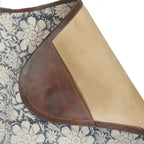 Sedia a farfalla pieghevole floreale blu e bianca, 1 posto