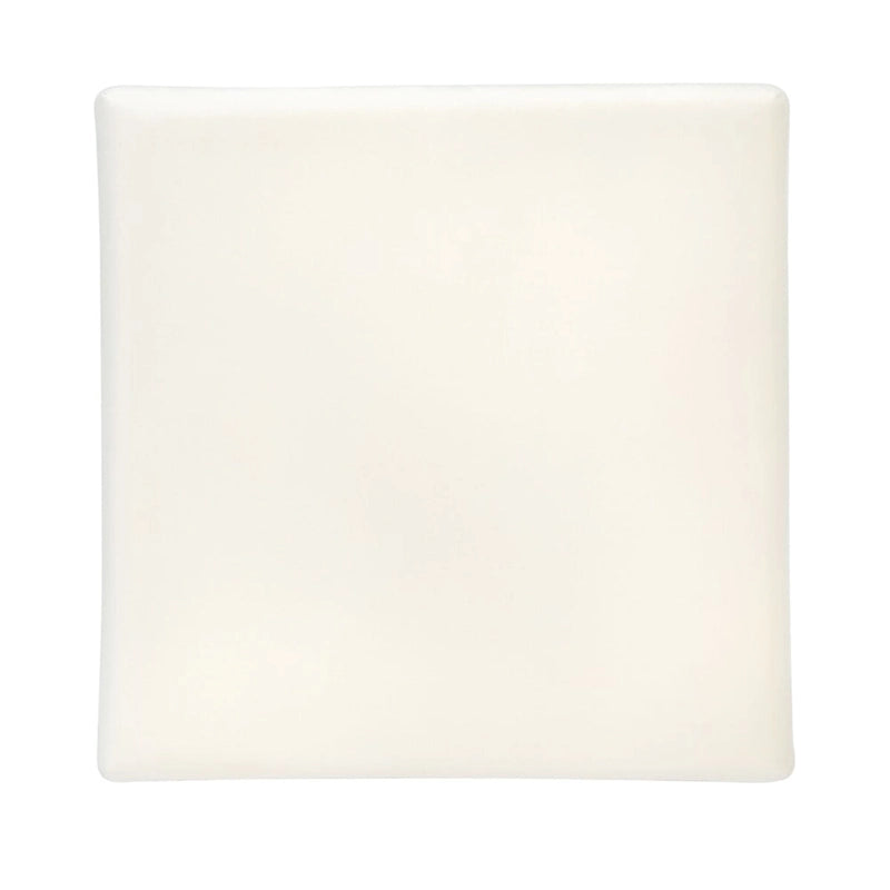 Pouf quadrato in velluto con bordo dorato — Blu navy / Smeraldo / Crema, Seduta singola