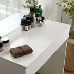 Vanity table with mirror