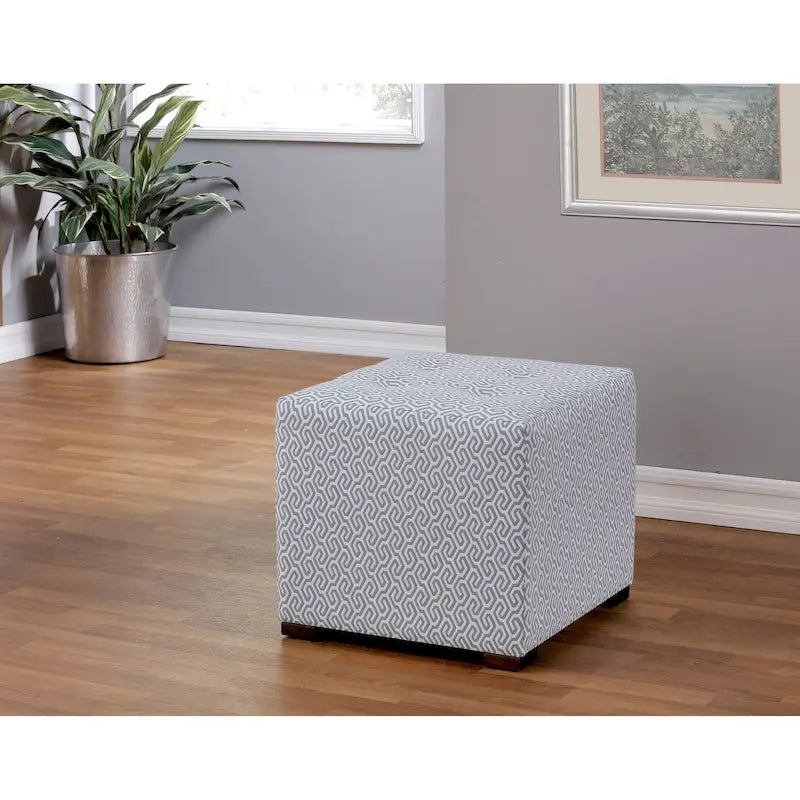 Pouf quadrato trapuntato Merton Transtional