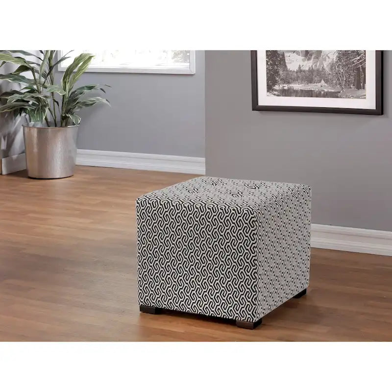Pouf quadrato trapuntato Merton Transtional