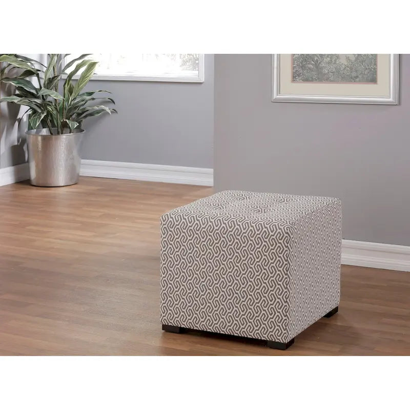 Pouf quadrato trapuntato Merton Transtional