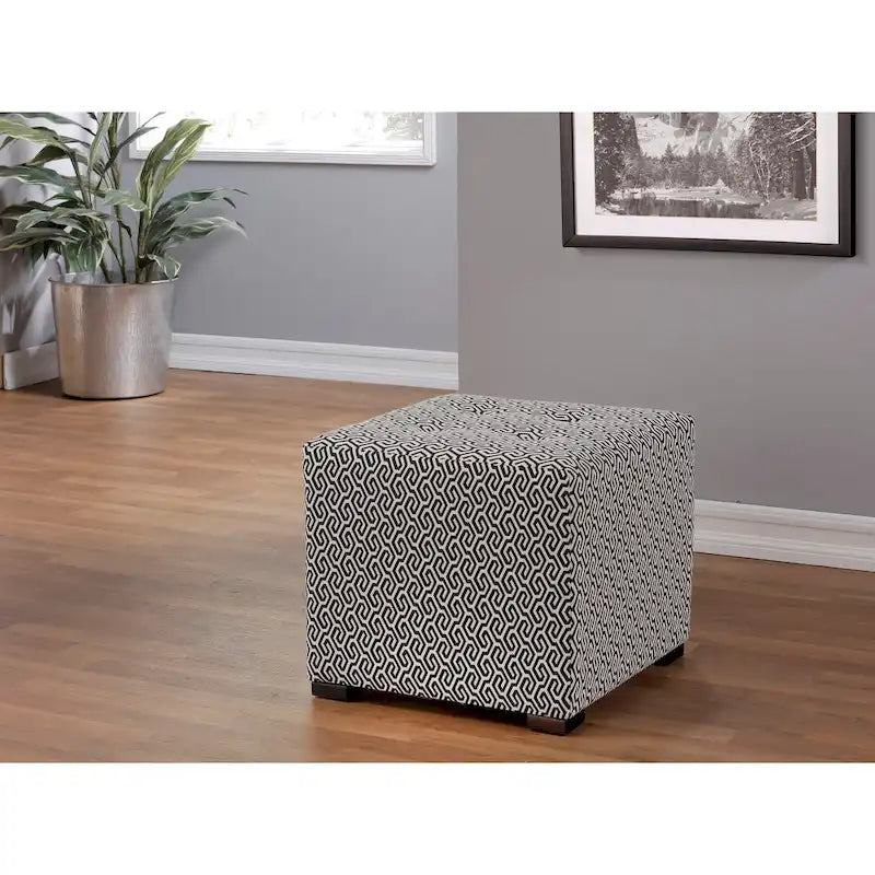 Pouf quadrato trapuntato Merton Transtional